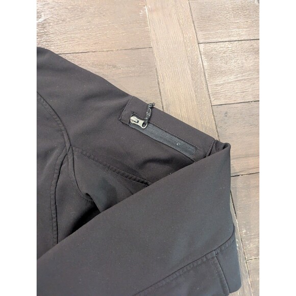 Snozu Softshell Jacket Mens Medium Black Stretch O Rama Full Zip Fleece Lining - Picture 2 of 9